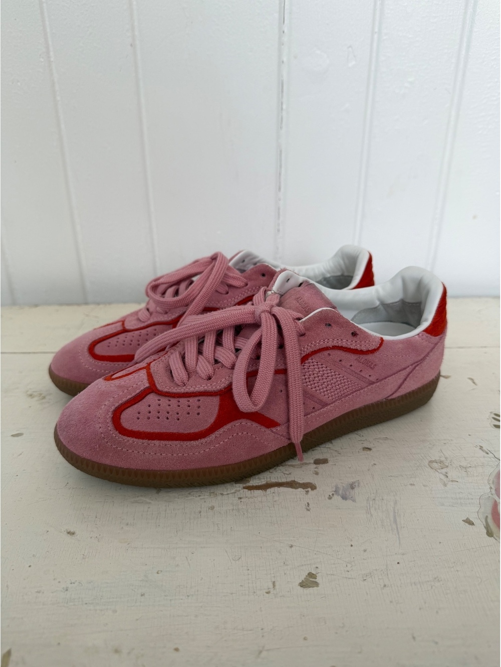 TB.490 RIFE SEA PINK LEATHER SNEAKERS